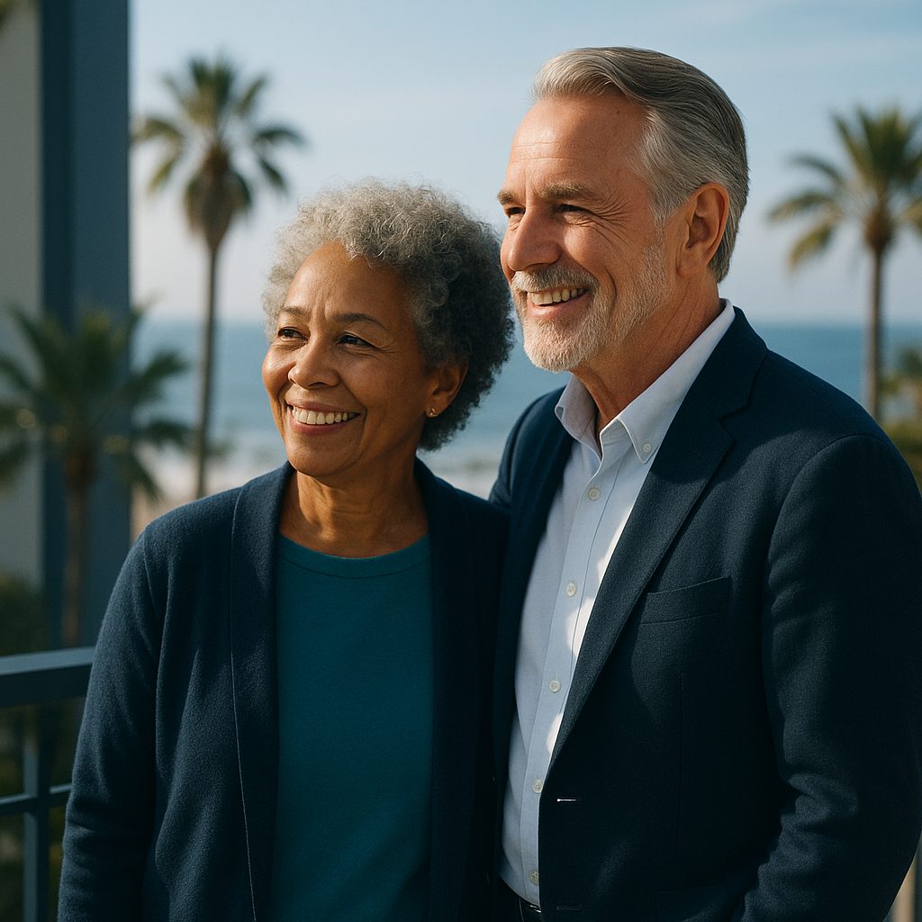 A couple enjoying peace of mind